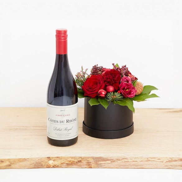 Den hyggelige julehilsen med Debat Royal, Côtes du Rhône Rouge